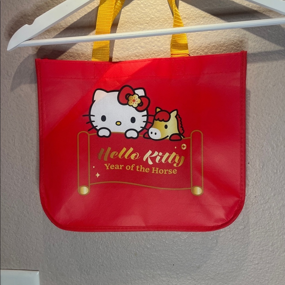 New Hello Kitty Cafe Year of the Horse Small Tote Bag Shopper NWT - Picture 5 of 7
